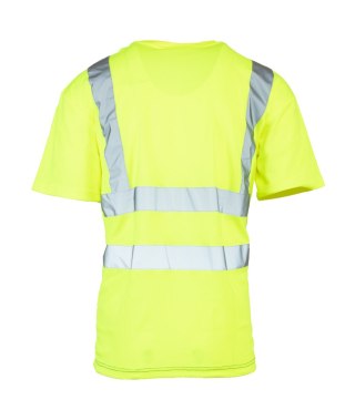 KOSZULKA Z PASAMI ODBLASKOWYMI 50-50 160G - Żółty S