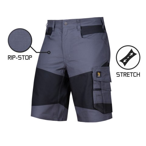 SPODNIE KRÓTKIE BARI SPANDEX GRAY