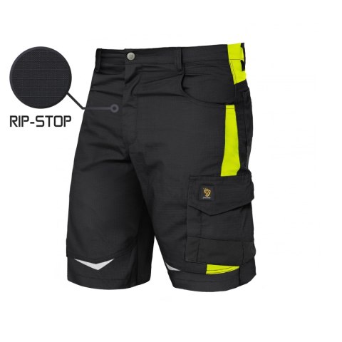 SPODNIE KRÓTKIE HELICON RIP-STOP BLACK ROZM.54