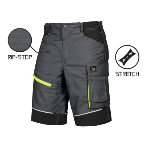 SPODNIE KRÓTKIE LIDO SPANDEX GRAY ROZM.60