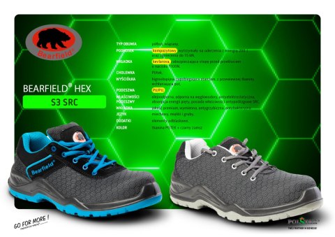 PÓŁBUT HEX S3 SRC NIEBIESKI - Niebieski 48 PÓŁBUT HEX S3 SRC NIEBIESKI - Niebieski 48