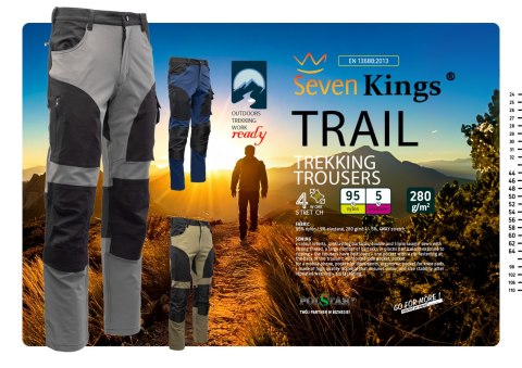 TRAIL SPODNIE DO PASA STAL/CZARNY - Stalowy 30
