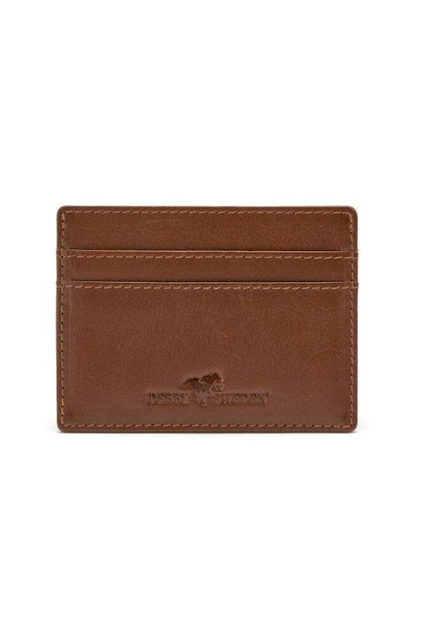 LEATHER LINE CARD HOLDER IN BOX COGNAC ONE SIZE LEATHER LINE CARD HOLDER IN BOX COGNAC ONE SIZE