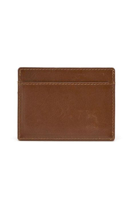 LEATHER LINE CARD HOLDER IN BOX COGNAC ONE SIZE LEATHER LINE CARD HOLDER IN BOX COGNAC ONE SIZE