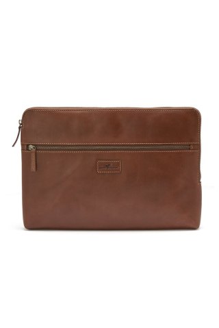 LEATHER LINE COMPUTER CASE COGNAC ONE SIZE