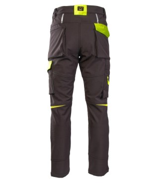 RIVAL SPODNIE SOFTSHELL OCIEPLANE CZARNY/ŻÓŁTY - Czarny-Żółty(cy) 3XL.