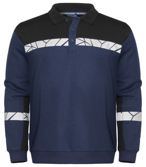 7100 Bluza Polo z długim rękawem