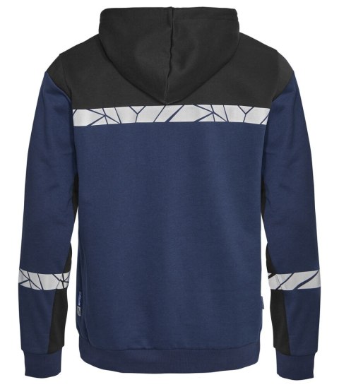 7104 Bluza 1/2 zip z kapturem
