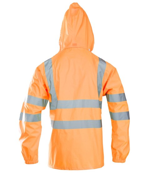 FLASH KURTKA POLIESTER/PU - Pomarańczowy S