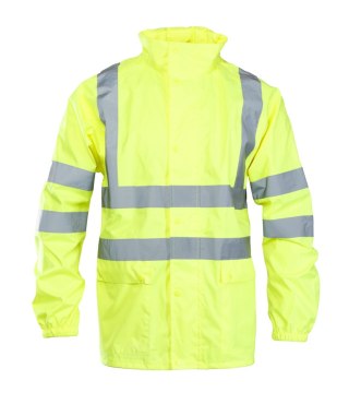 FLASH KURTKA POLIESTER/PU - Żółty 2XL.