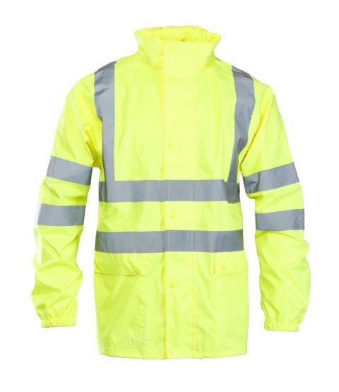 FLASH KURTKA POLIESTER/PU - Żółty 2XL.