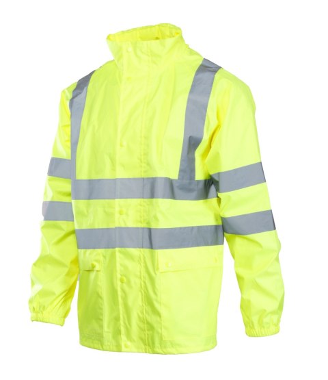 FLASH KURTKA POLIESTER/PU - Żółty 2XL.