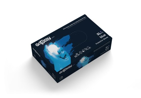 RĘKAWICE GRIPZZLY NITRYL NIEBIESKI - Niebieski S