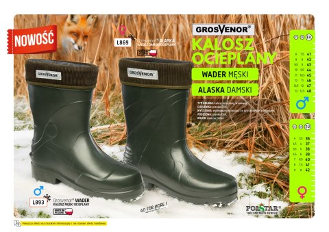 KALOSZE ALASKA 869 EVA - Zielony 36