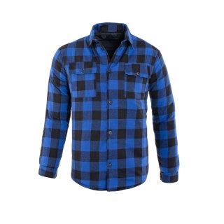 KOSZULA FLANELOWA OCIEPLANA NIEBIESKA ROZM. XL