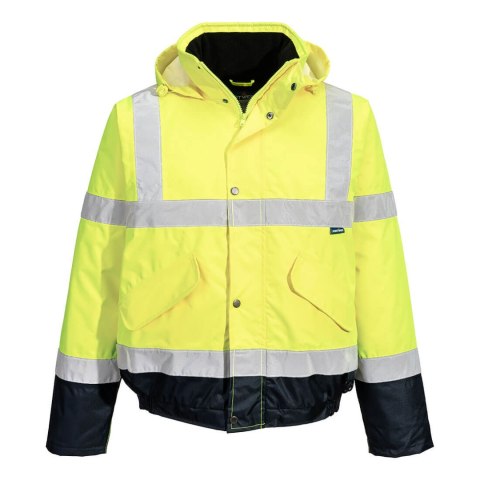 Dwukolorowa kurtka ostrzegawcza Bomber