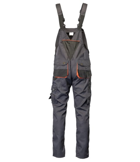 SPODNIE OGRODNICZKI - Grafit/Pomarańcz 50