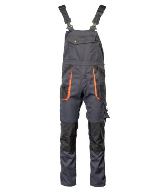 SPODNIE OGRODNICZKI - Grafit/Pomarańcz 55