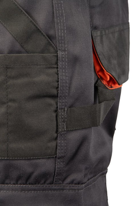 SPODNIE DO PASA - Grafit/Pomarańcz 32