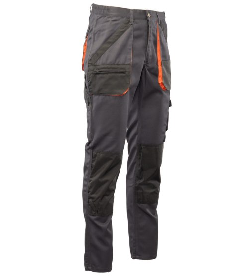 SPODNIE DO PASA - Grafit/Pomarańcz 52