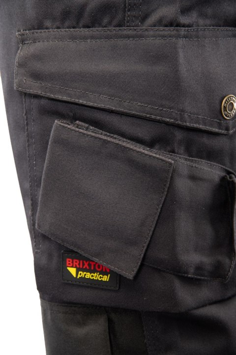 SPODNIE DO PASA - Grafit/Pomarańcz 54