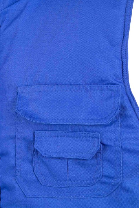 BRASS KAMIZELKA 7-KIESZENIOWA - Niebieski XXL