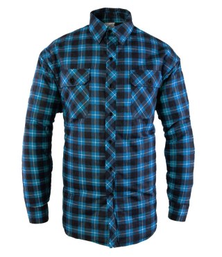 KOSZULA OCIEPLANA BONO - Niebieski XL