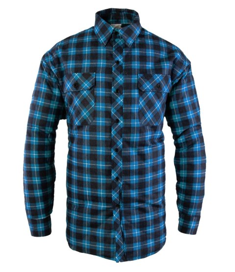 KOSZULA OCIEPLANA BONO - Niebieski XL