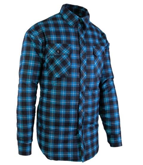 KOSZULA OCIEPLANA BONO - Niebieski XL