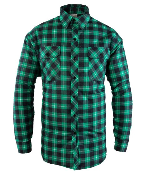 KOSZULA OCIEPLANA BONO - Zielony M