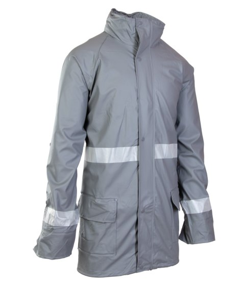 PU KURTKA - Stalowy 2XL.