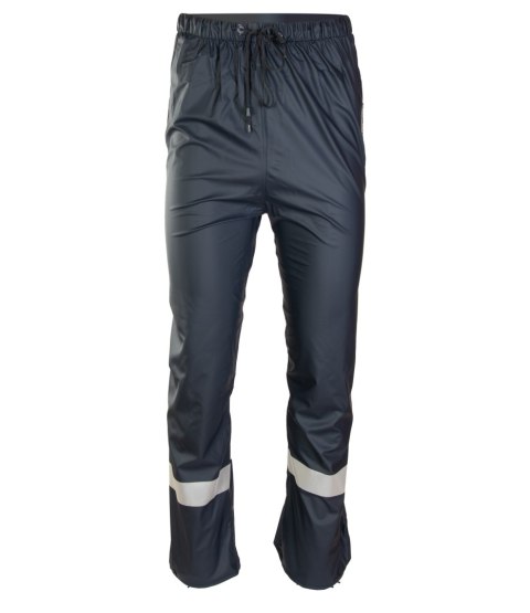 PU SPODNIE DO PASA - Granatowy XL