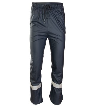 PU SPODNIE DO PASA - Granatowy L