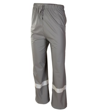 PU SPODNIE DO PASA - Stalowy 2XL.