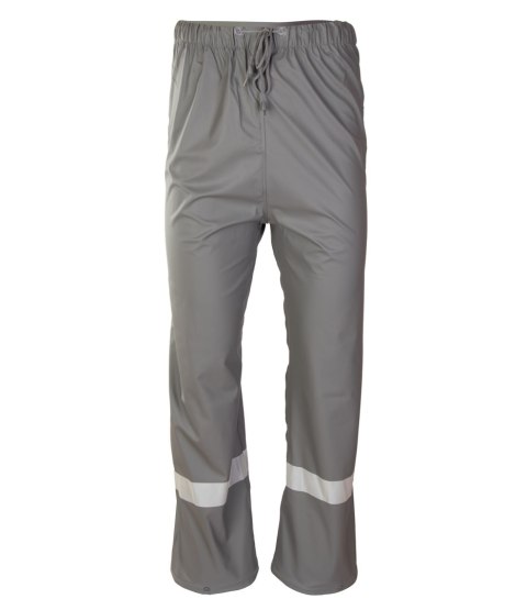 PU SPODNIE DO PASA - Stalowy S