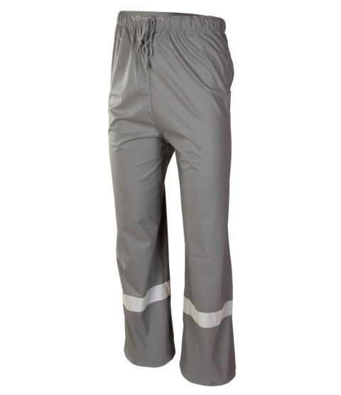 PU SPODNIE DO PASA - Stalowy S