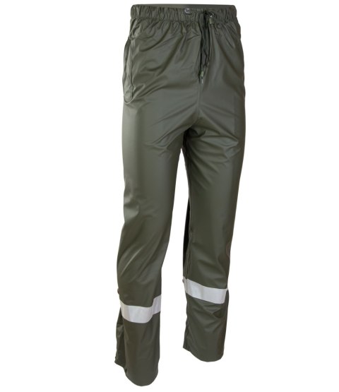 PU SPODNIE DO PASA - Zielony 3XL.