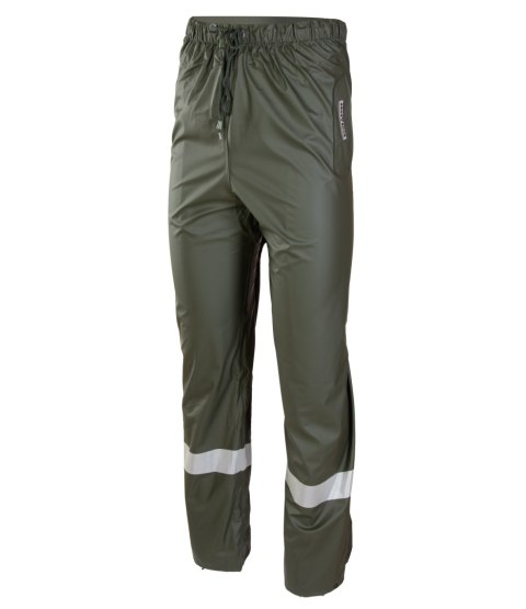 PU SPODNIE DO PASA - Zielony M