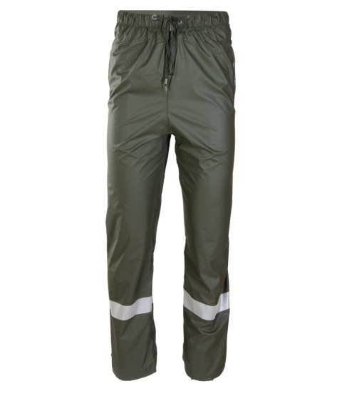 PU SPODNIE DO PASA - Zielony S