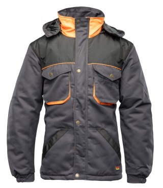 KURTKA - Grafit/Pomarańcz XL