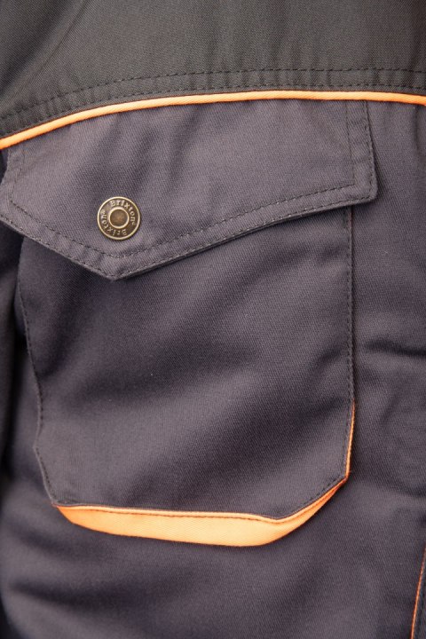 KURTKA - Grafit/Pomarańcz XL