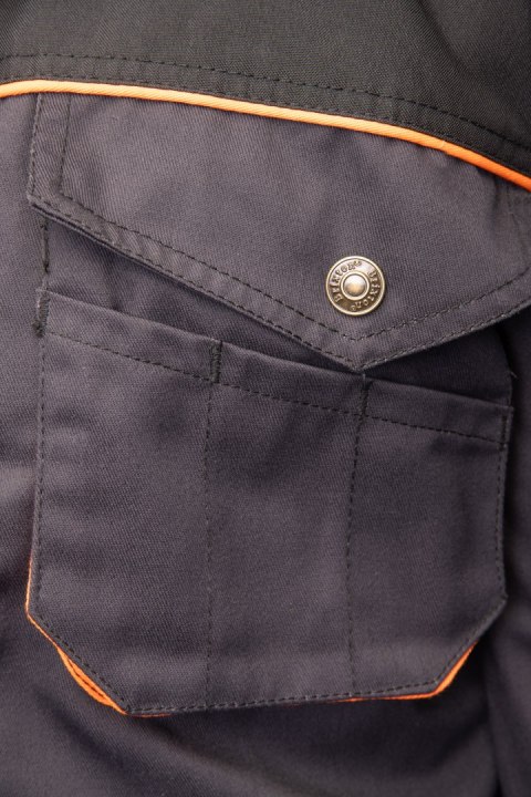 KURTKA - Grafit/Pomarańcz XL