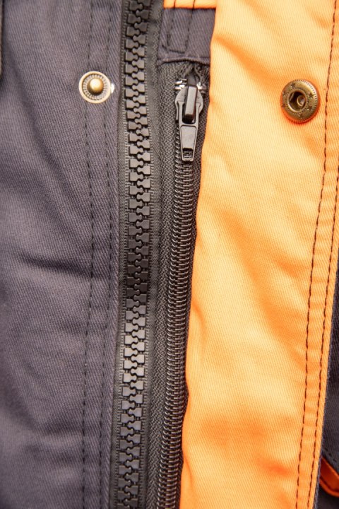 KURTKA - Grafit/Pomarańcz XL