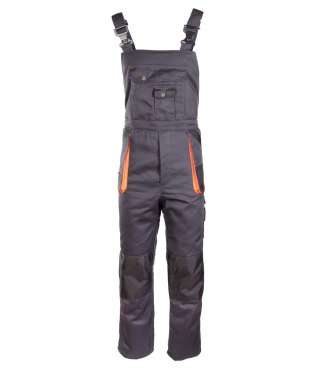 SPODNIE OGRODNICZKI OCIEPLANE - Grafit/Pomarańcz L
