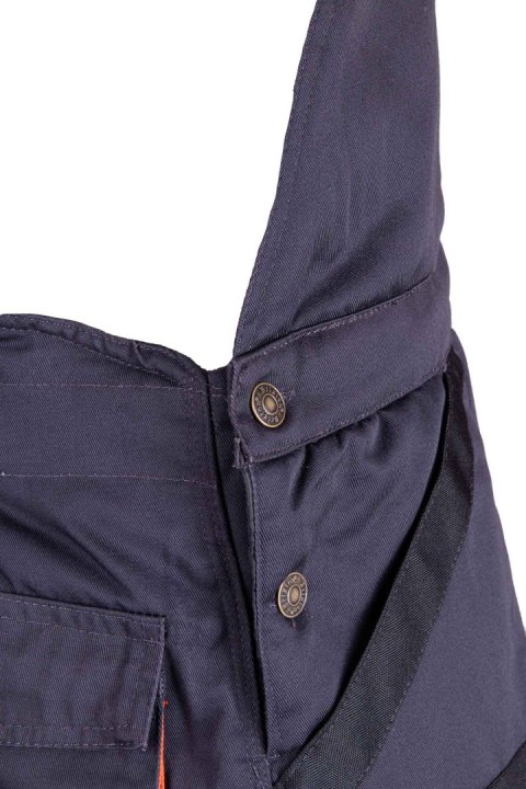 SPODNIE OGRODNICZKI OCIEPLANE - Grafit/Pomarańcz L