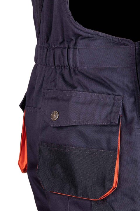 SPODNIE OGRODNICZKI OCIEPLANE - Grafit/Pomarańcz L