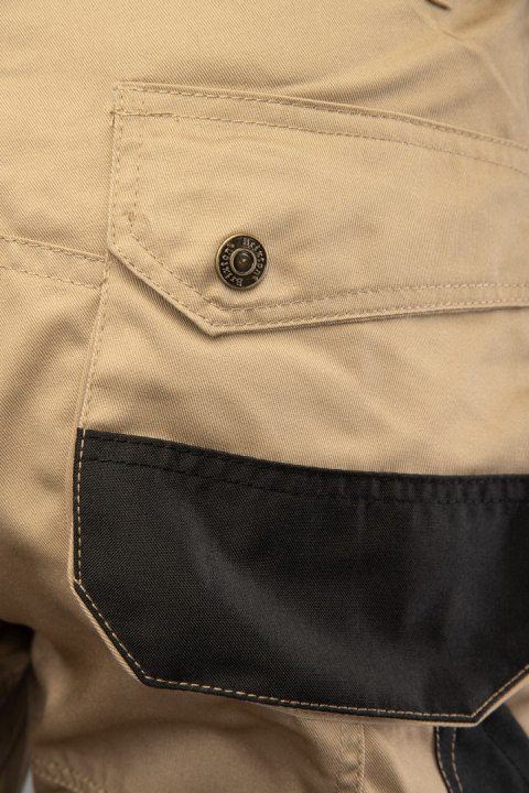 SPODNIE DO PASA - ODPINANE NOGAWKI - BEŻOWY 54