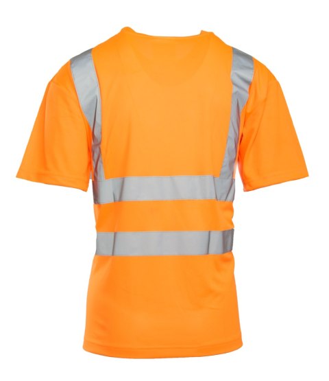 KOSZULKA Z PASAMI ODBLASKOWYMI KAT.II KL.2 BF009 - Pomarańczowy 2XL.