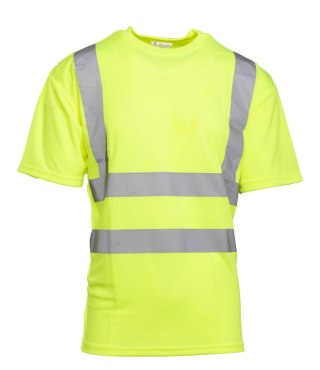 KOSZULKA Z PASAMI ODBLASKOWYMI KAT.II KL.2 BF009 - Żółty 2XL.