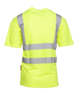 KOSZULKA Z PASAMI ODBLASKOWYMI KAT.II KL.2 BF009 - Żółty 3XL.